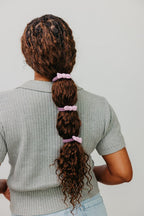 TWO TONED BOW SLICK BACK PONYTAILS (PACK OF 3) - Poppy & Vine