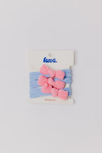 TWO TONED BOW SLICK BACK PONYTAILS (PACK OF 3) - Poppy & Vine