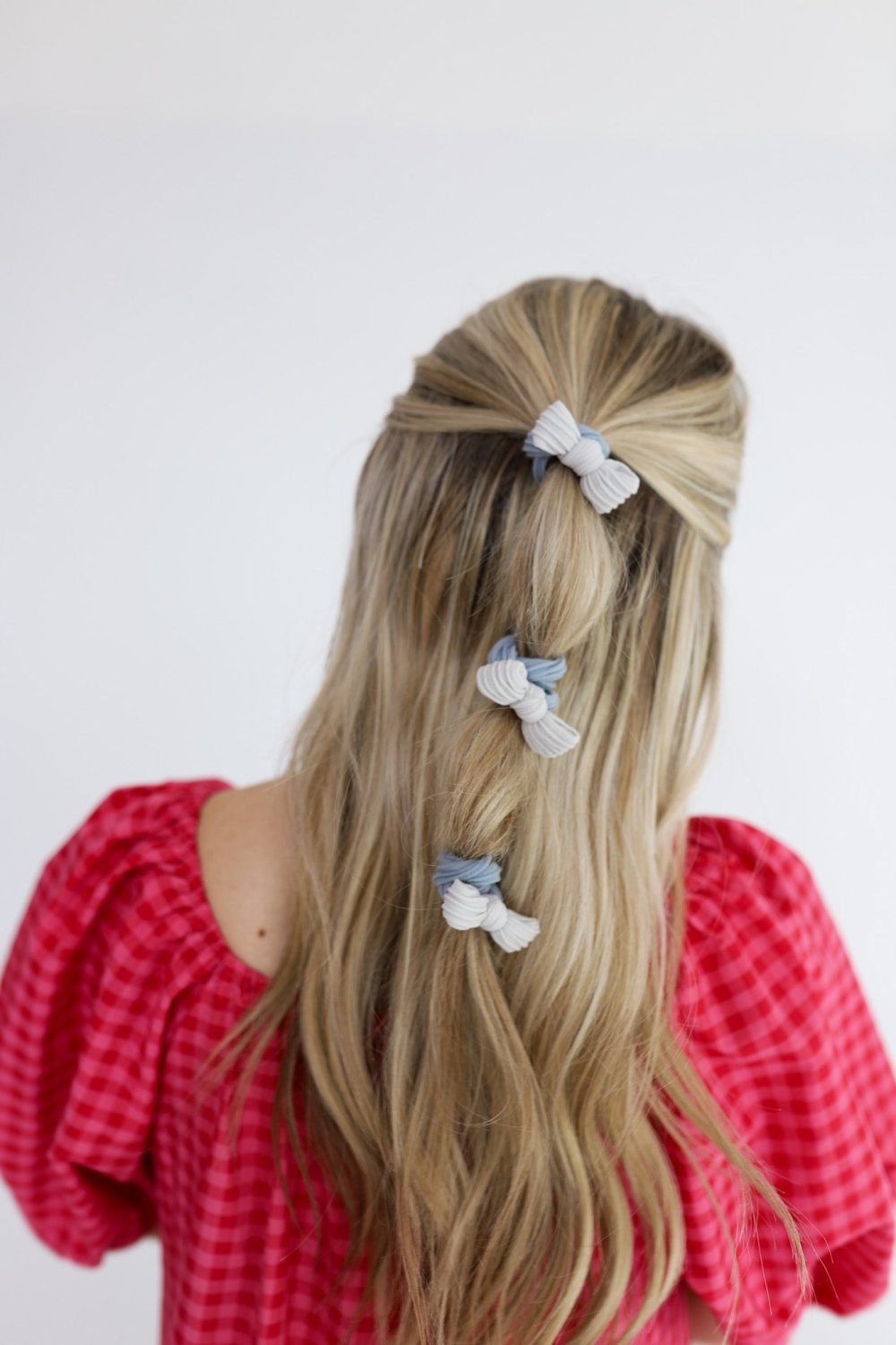 TWO TONED BOW SLICK BACK PONYTAILS (PACK OF 3) - Poppy & Vine