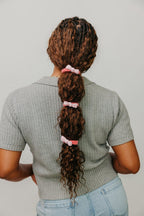 TWO TONED BOW SLICK BACK PONYTAILS (PACK OF 3) - Poppy & Vine