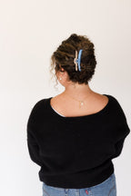 TWO-TONED SHINY MIDI HOLD EVERYTHING CLAW - Poppy & Vine