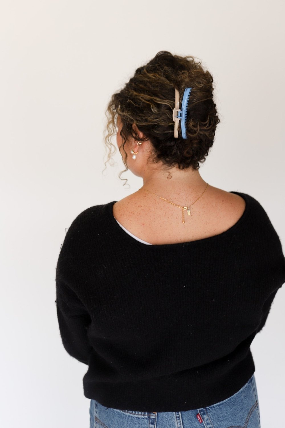 TWO-TONED SHINY MIDI HOLD EVERYTHING CLAW - Poppy & Vine