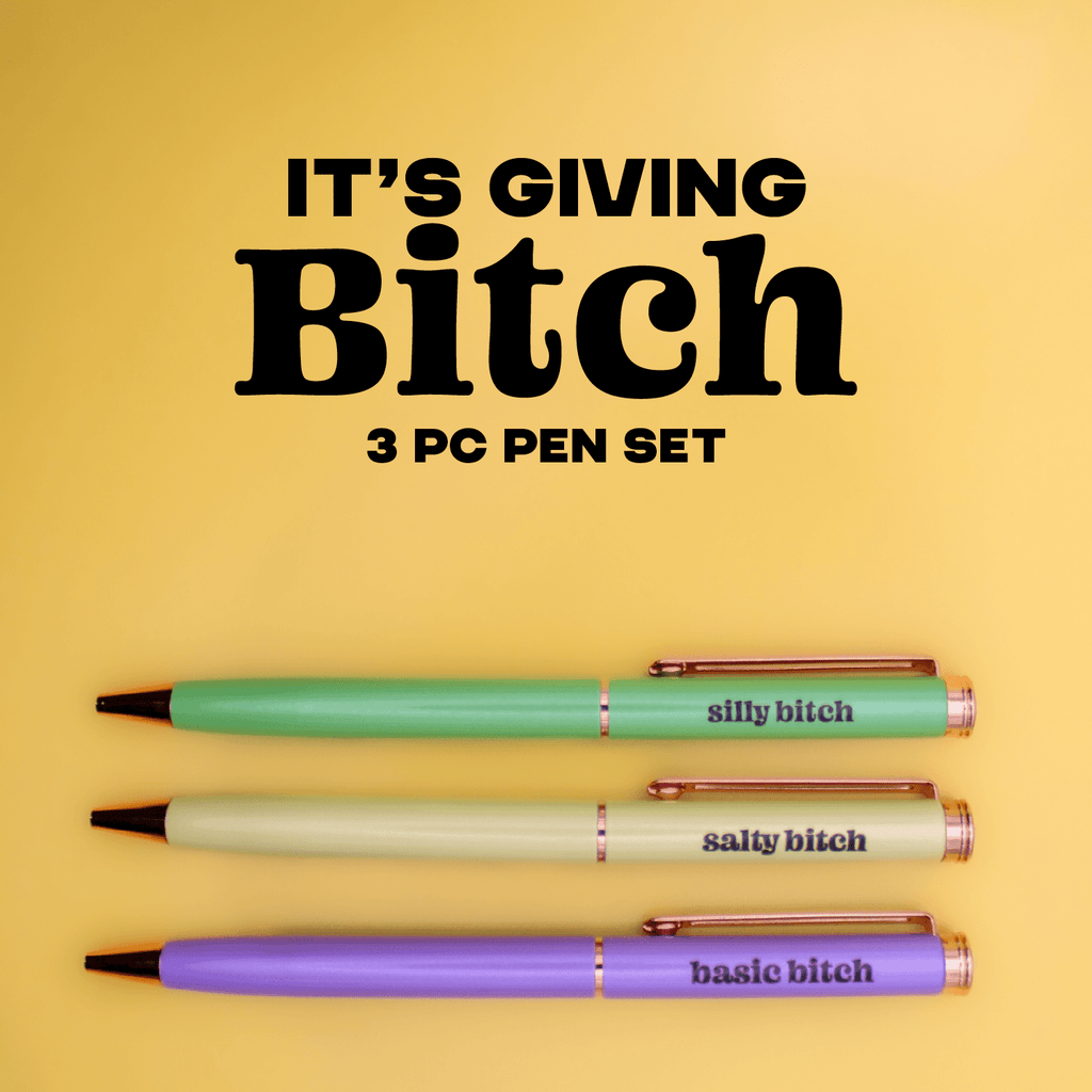 Types of Bitchy Pen Set - Poppy & Vine