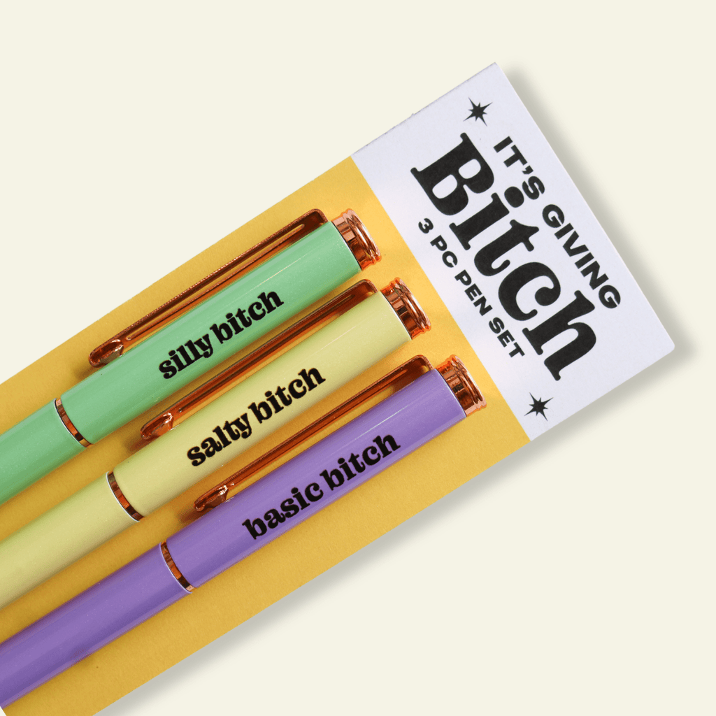 Types of Bitchy Pen Set - Poppy & Vine