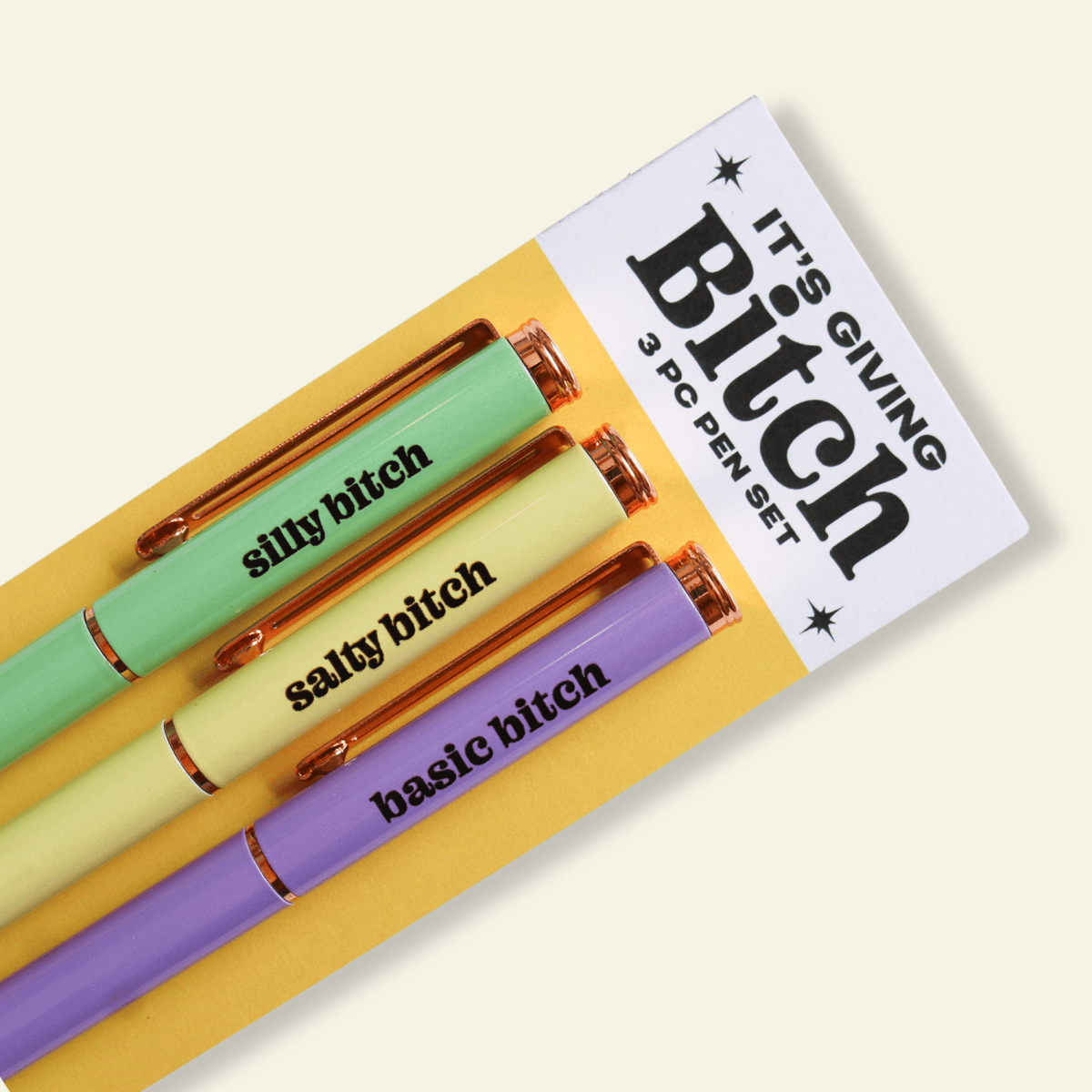Types of Bitchy Pen Set - Poppy & Vine