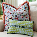 Unbothered Needlepoint Pillow - Poppy & Vine