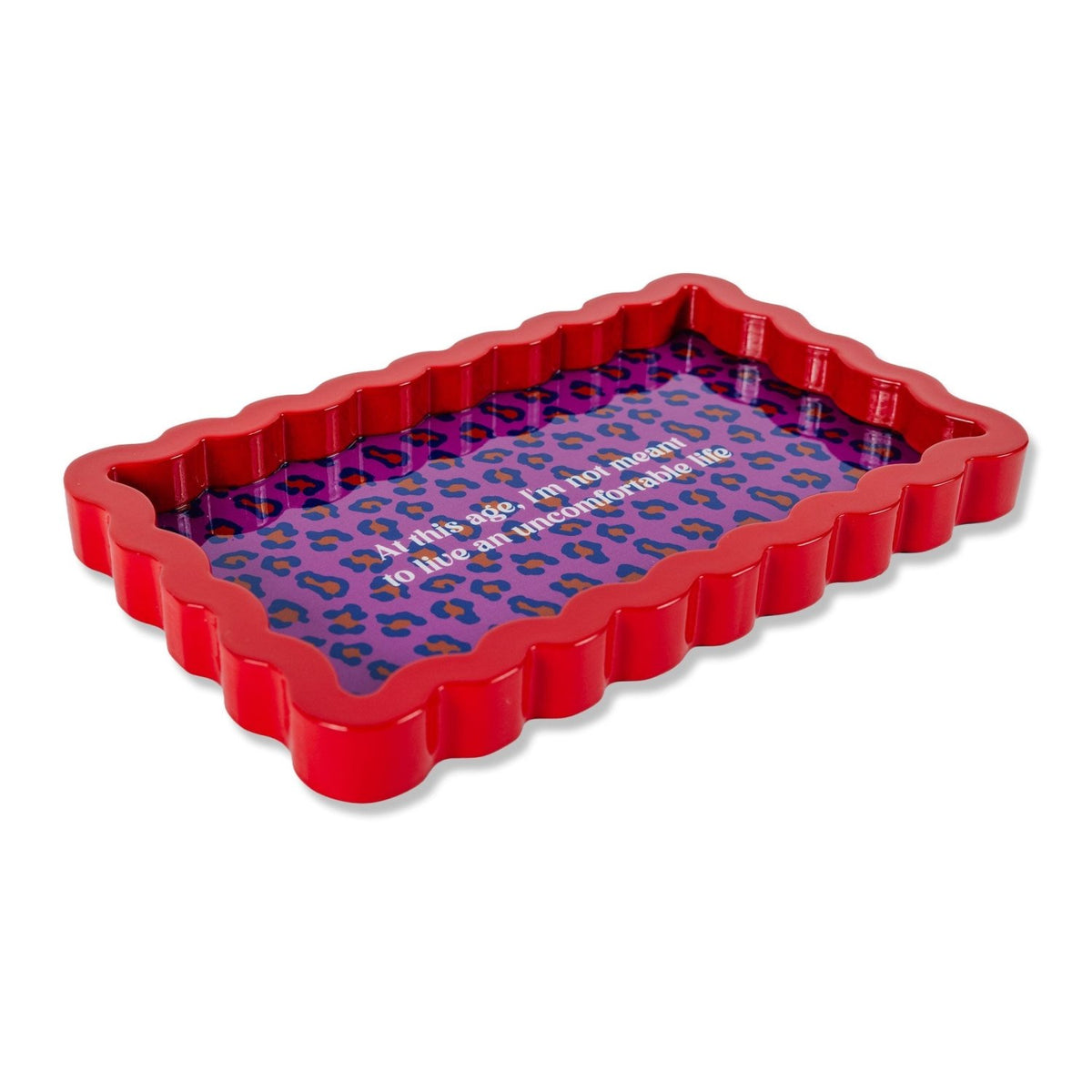 Uncomfortable Lacquer Tray - Poppy & Vine