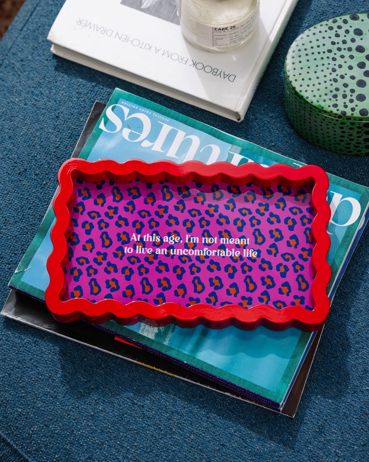Uncomfortable Lacquer Tray - Poppy & Vine