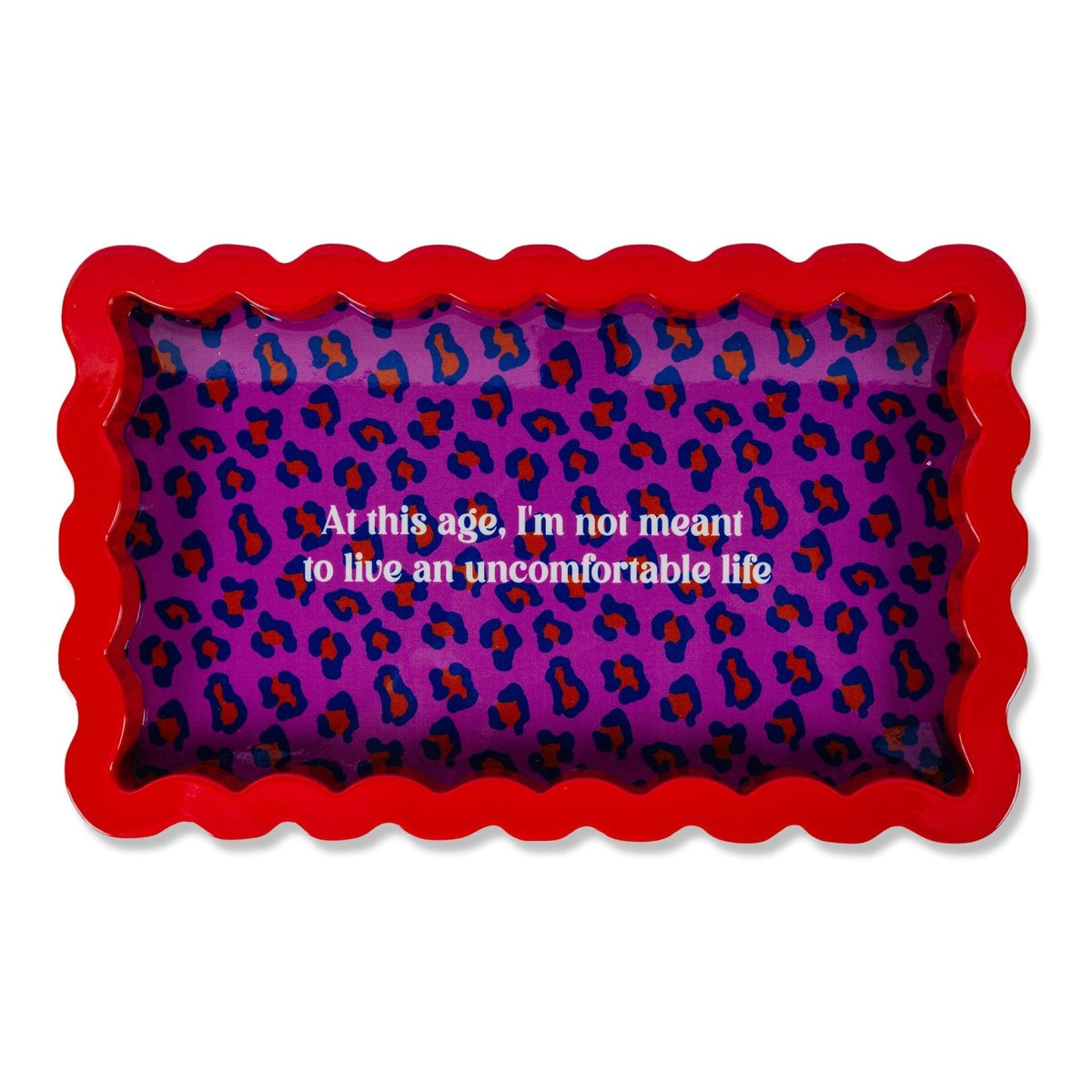 Uncomfortable Lacquer Tray - Poppy & Vine