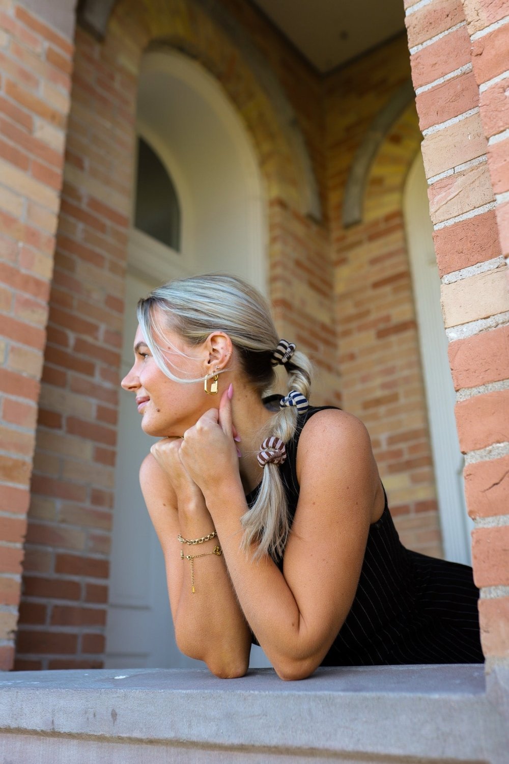 UNIVERSITY STRIPED HAIR TIE PACK - Poppy & Vine