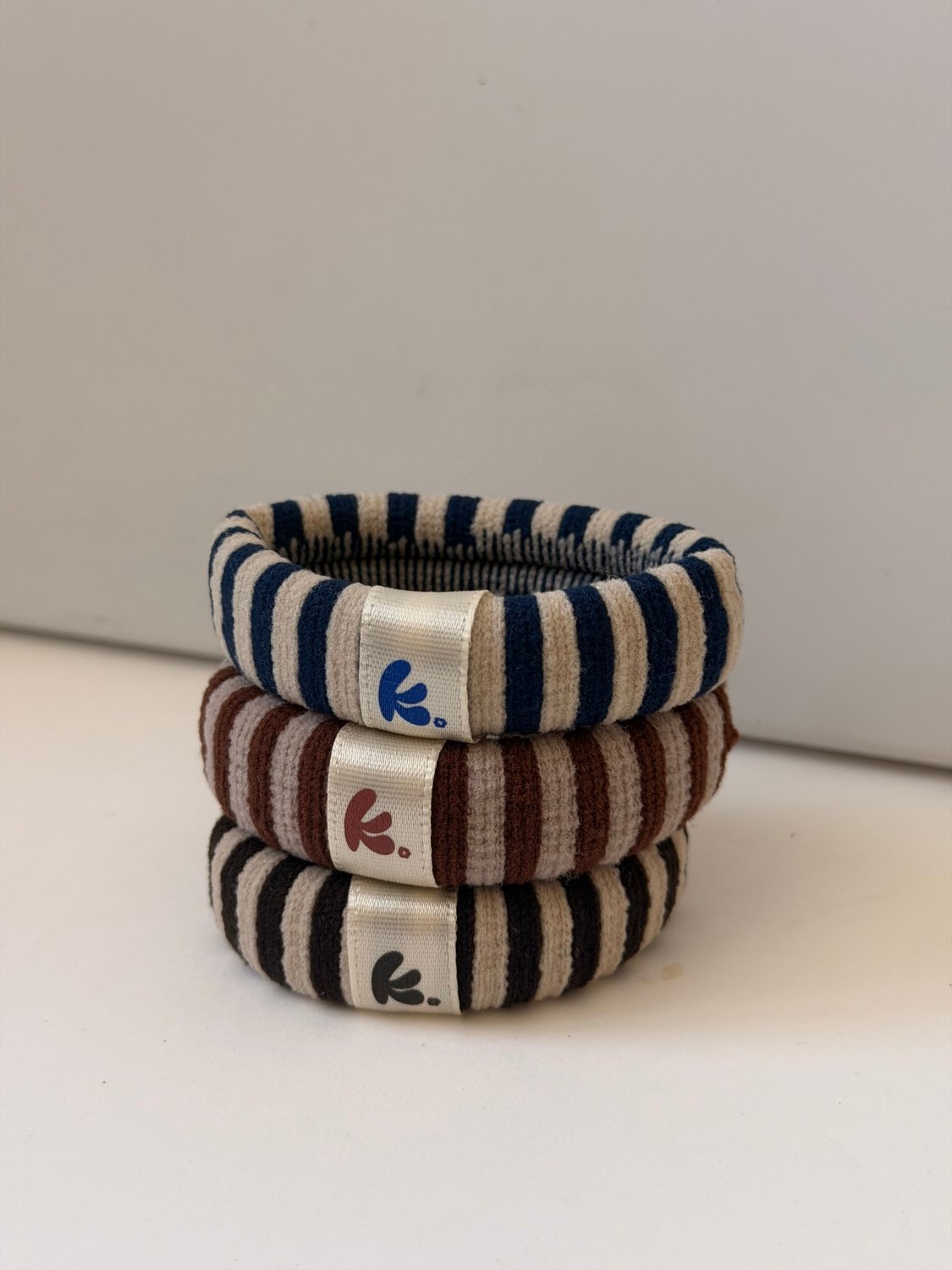 UNIVERSITY STRIPED HAIR TIE PACK - Poppy & Vine