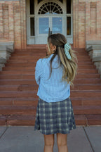 UNIVERSITY STRIPED SLOUCHY BOW - Poppy & Vine