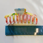Velvet Claws Hair Clip | The Lobster in Primavera Floral on White - Poppy & Vine