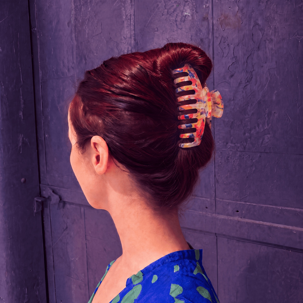 Velvet Claws Hair Clip | The Lobster in Translucent Blooms - Poppy & Vine