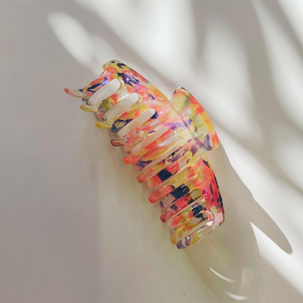 Velvet Claws Hair Clip | The Lobster in Translucent Blooms - Poppy & Vine