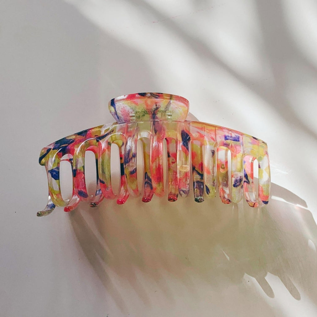 Velvet Claws Hair Clip | The Lobster in Translucent Blooms - Poppy & Vine