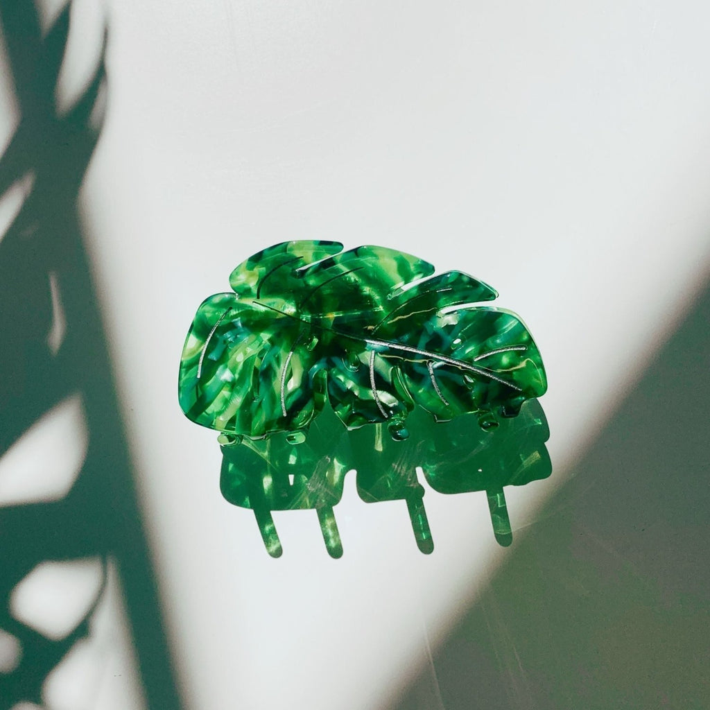 Velvet Claws Monstera Leaf Hair Claw - Poppy & Vine