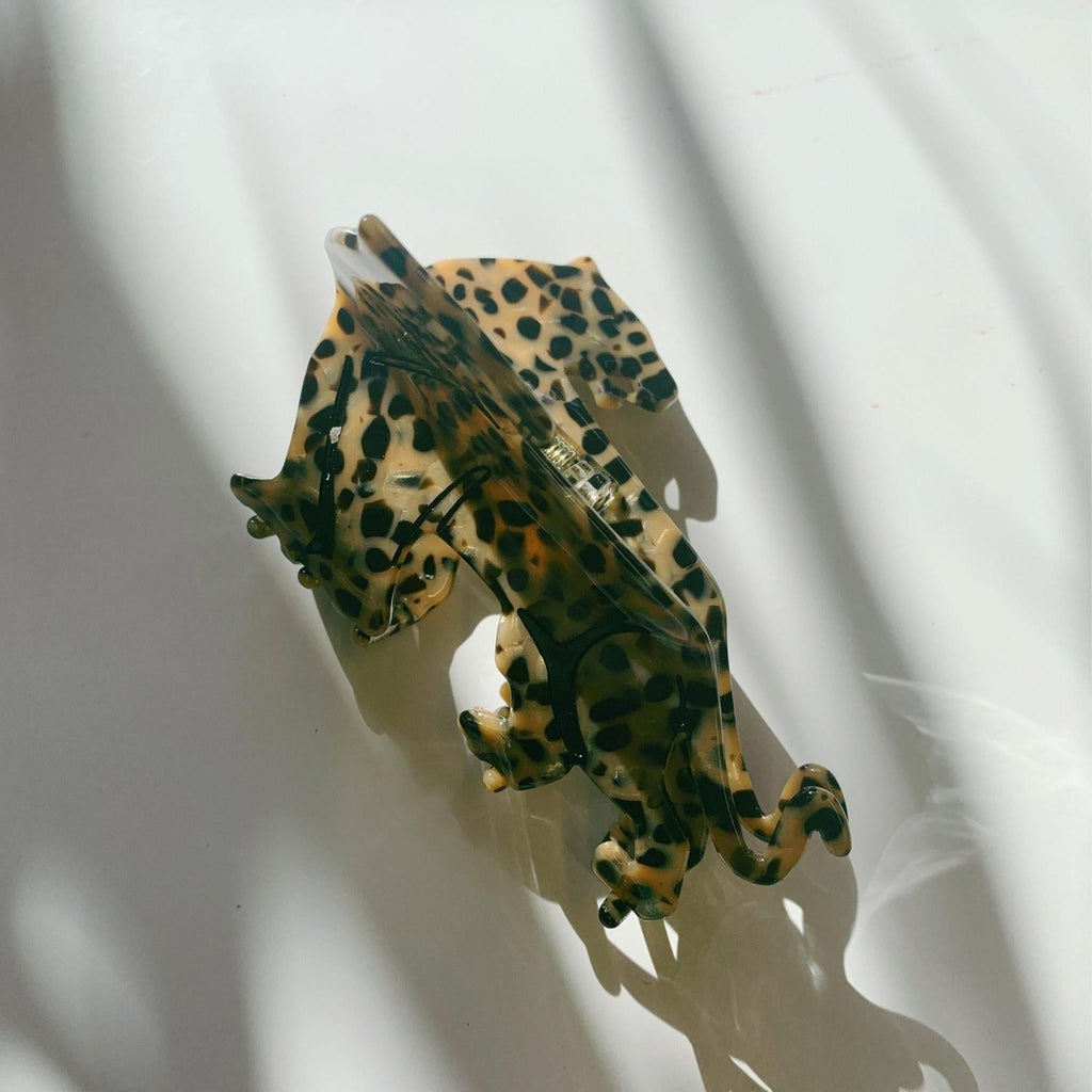 Velvet Claws Shaped Cheetah Hair Claw - Poppy & Vine