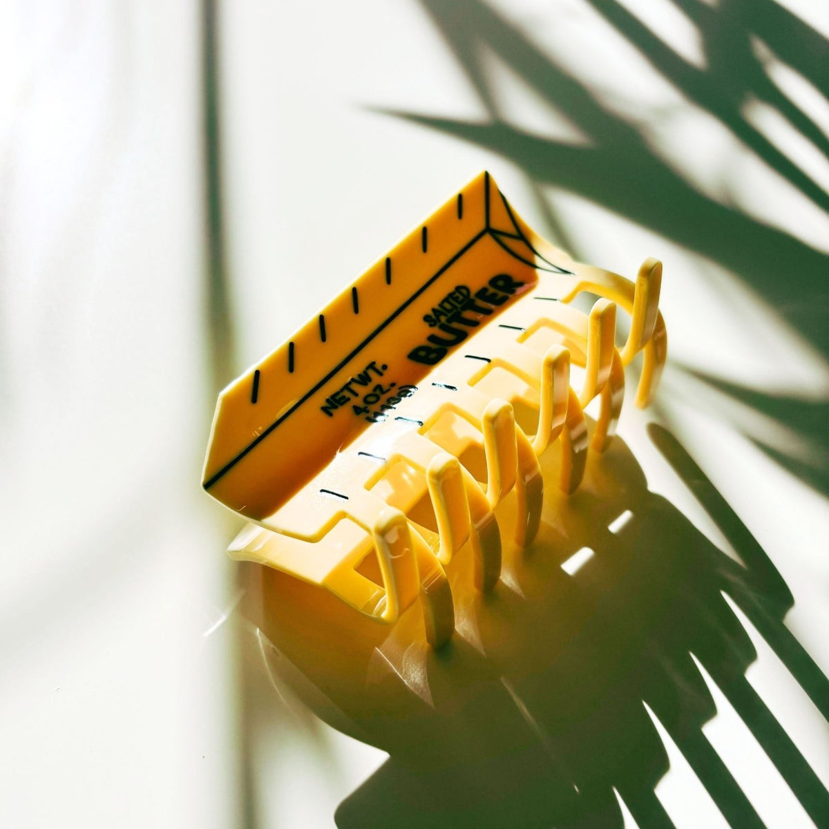 Velvet Claws Stick of Salted Butter Hair Claw | Yellow Claw Clip - Poppy & Vine