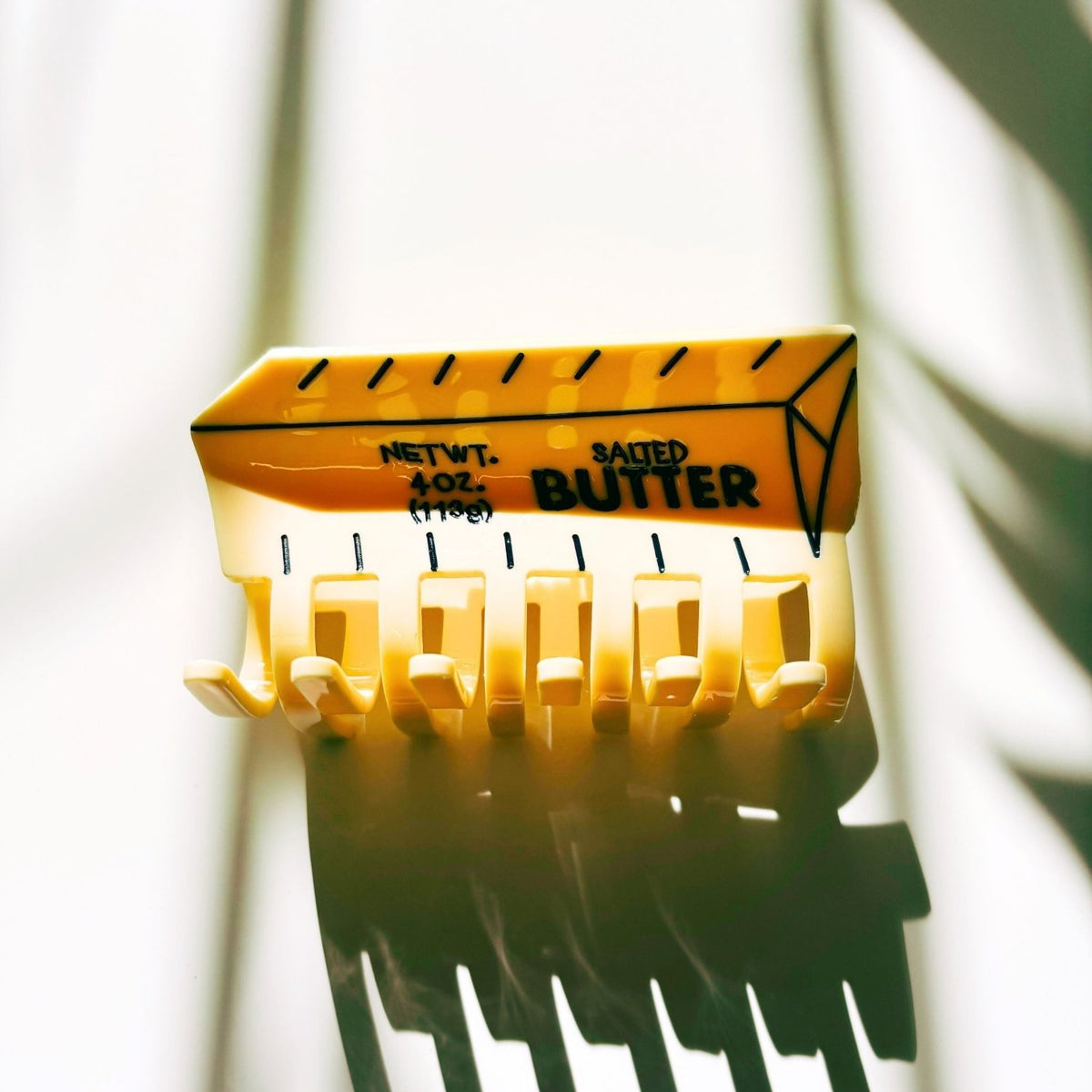 Velvet Claws Stick of Salted Butter Hair Claw | Yellow Claw Clip - Poppy & Vine