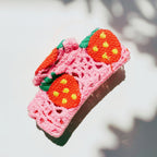 Velvet Claws Strawberry Granny Square Hair Claw - Poppy & Vine