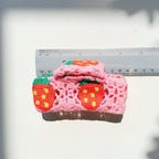 Velvet Claws Strawberry Granny Square Hair Claw - Poppy & Vine
