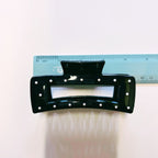 Velvet Claws Uptown Lady in Black Dot Hair Clip - Poppy & Vine
