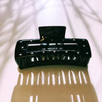 Velvet Claws Uptown Lady in Black Dot Hair Clip - Poppy & Vine