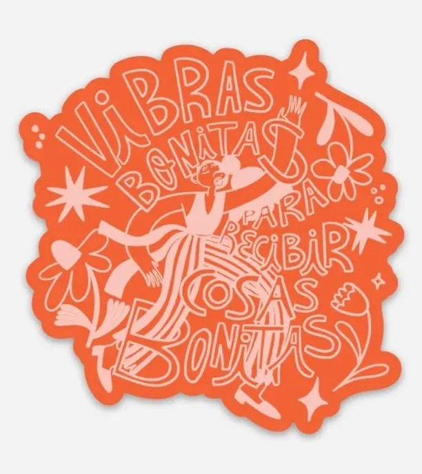 Vibras Bonitas Sticker - Poppy & Vine