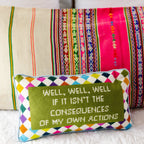 Well Well Well Needlepoint Pillow - Poppy & Vine