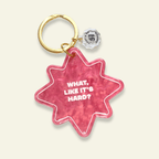 What Like It's Hard? | Motel Style Keychain - Poppy & Vine