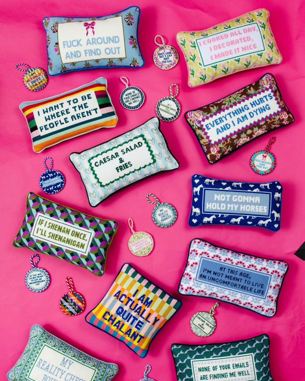 Where the People Aren't Needlepoint Pillow - Poppy & Vine