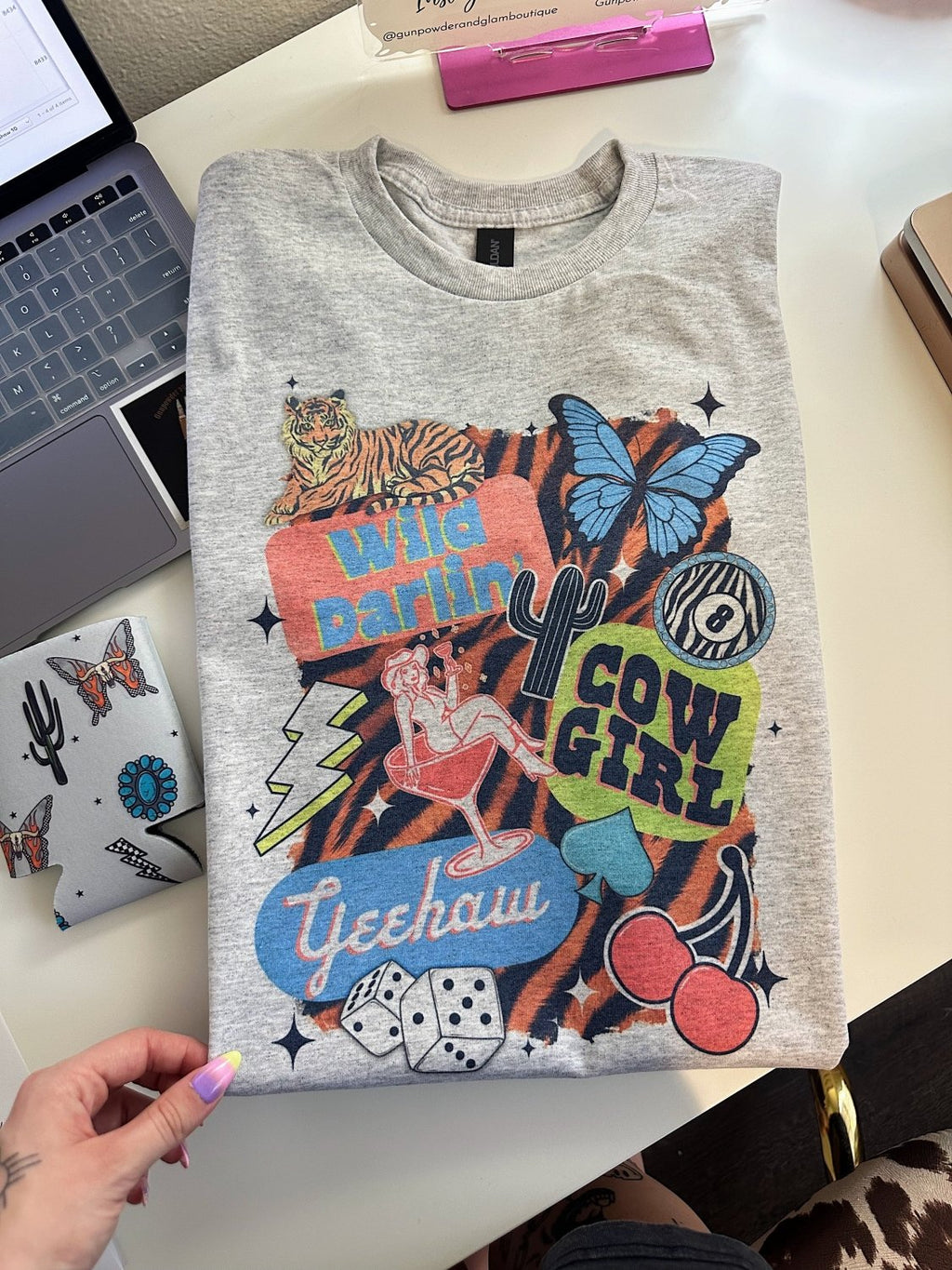 Wild Darlin Collage TEE or CREWNECK - Poppy & Vine