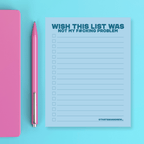 Wish this Was Not My F#cking Problem - Snarky & Funny Notepad - Poppy & Vine