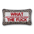 WTF Needlepoint Pillow - Poppy & Vine