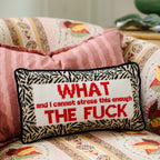 WTF Needlepoint Pillow - Poppy & Vine
