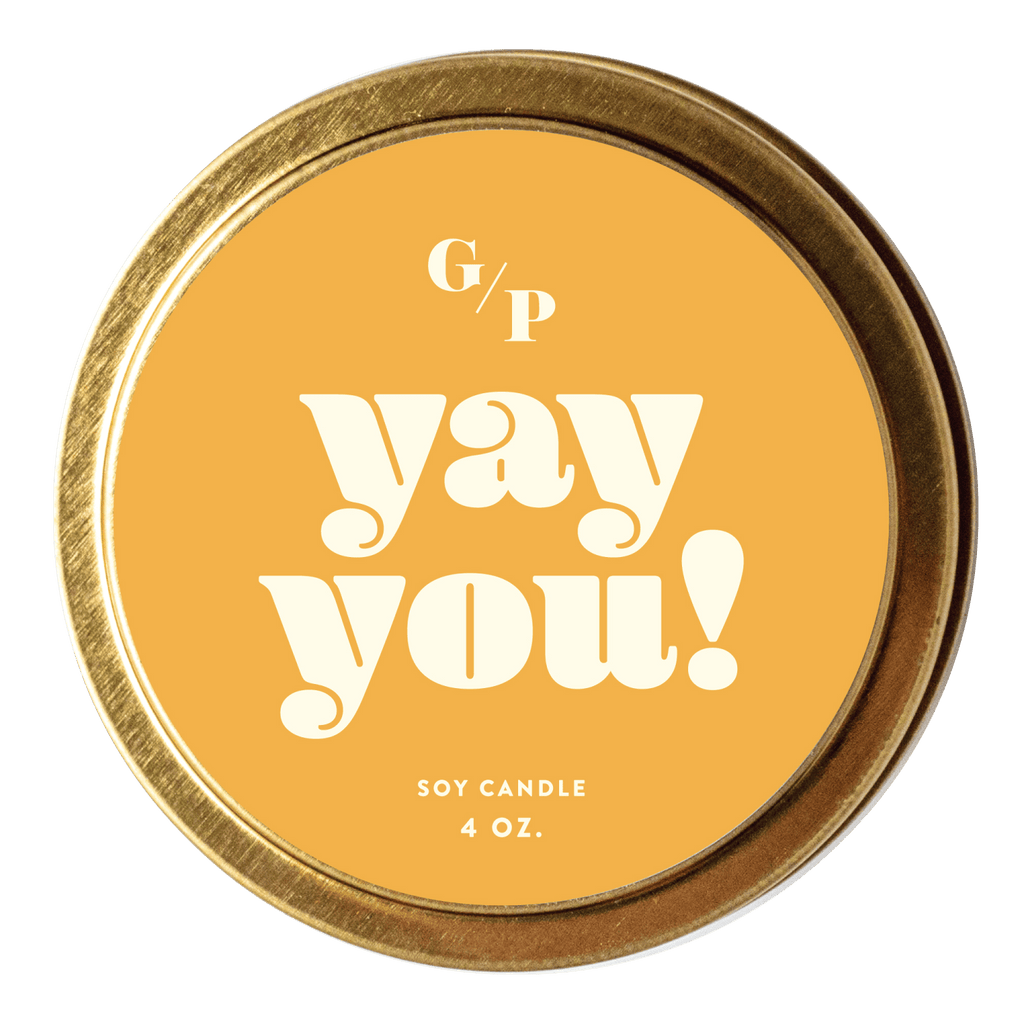 Yay You! 4 oz. Just Because Candle Tin - Poppy & Vine