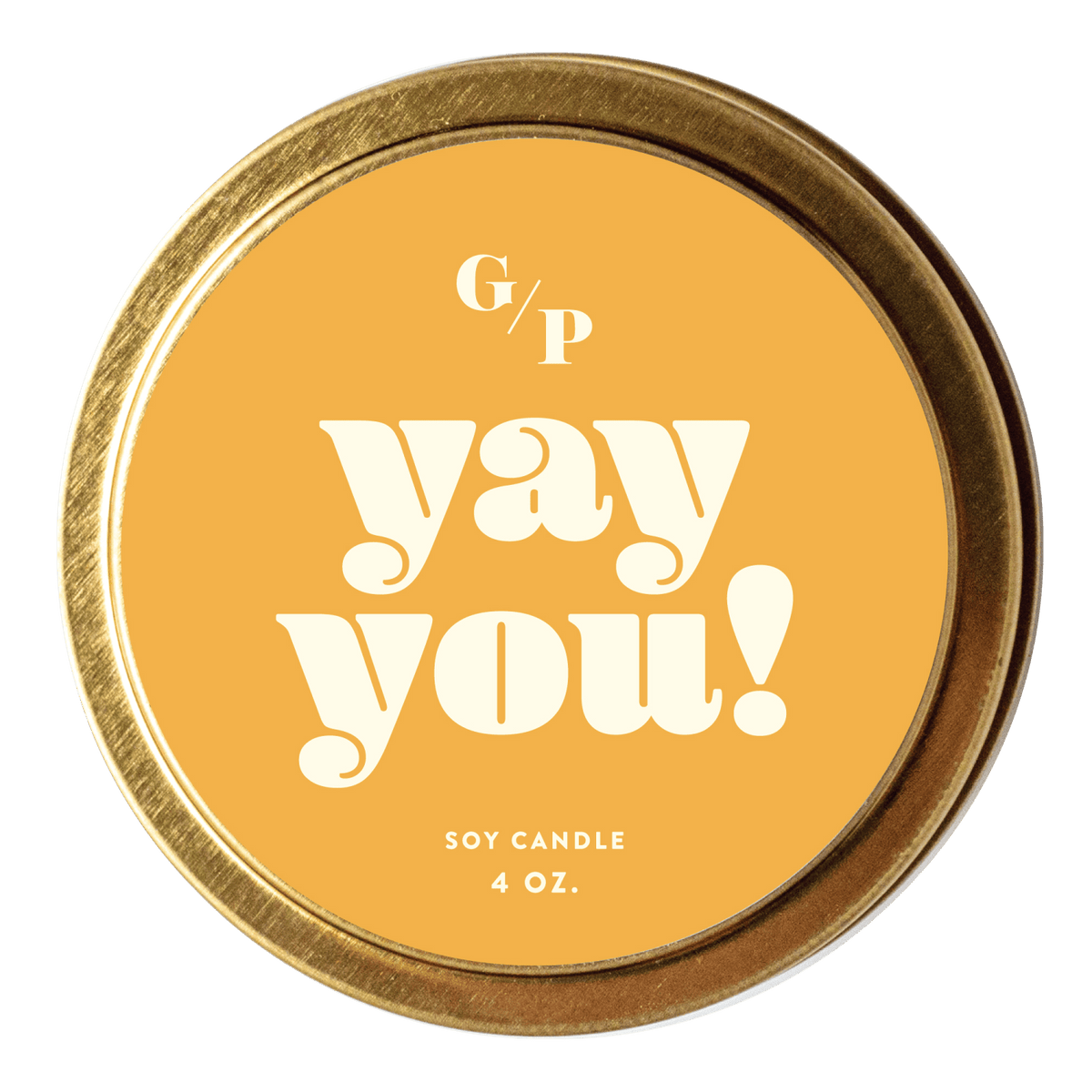 Yay You! 4 oz. Just Because Candle Tin - Poppy & Vine