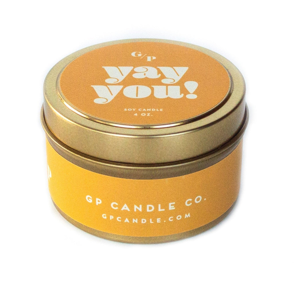 Yay You! 4 oz. Just Because Candle Tin - Poppy & Vine