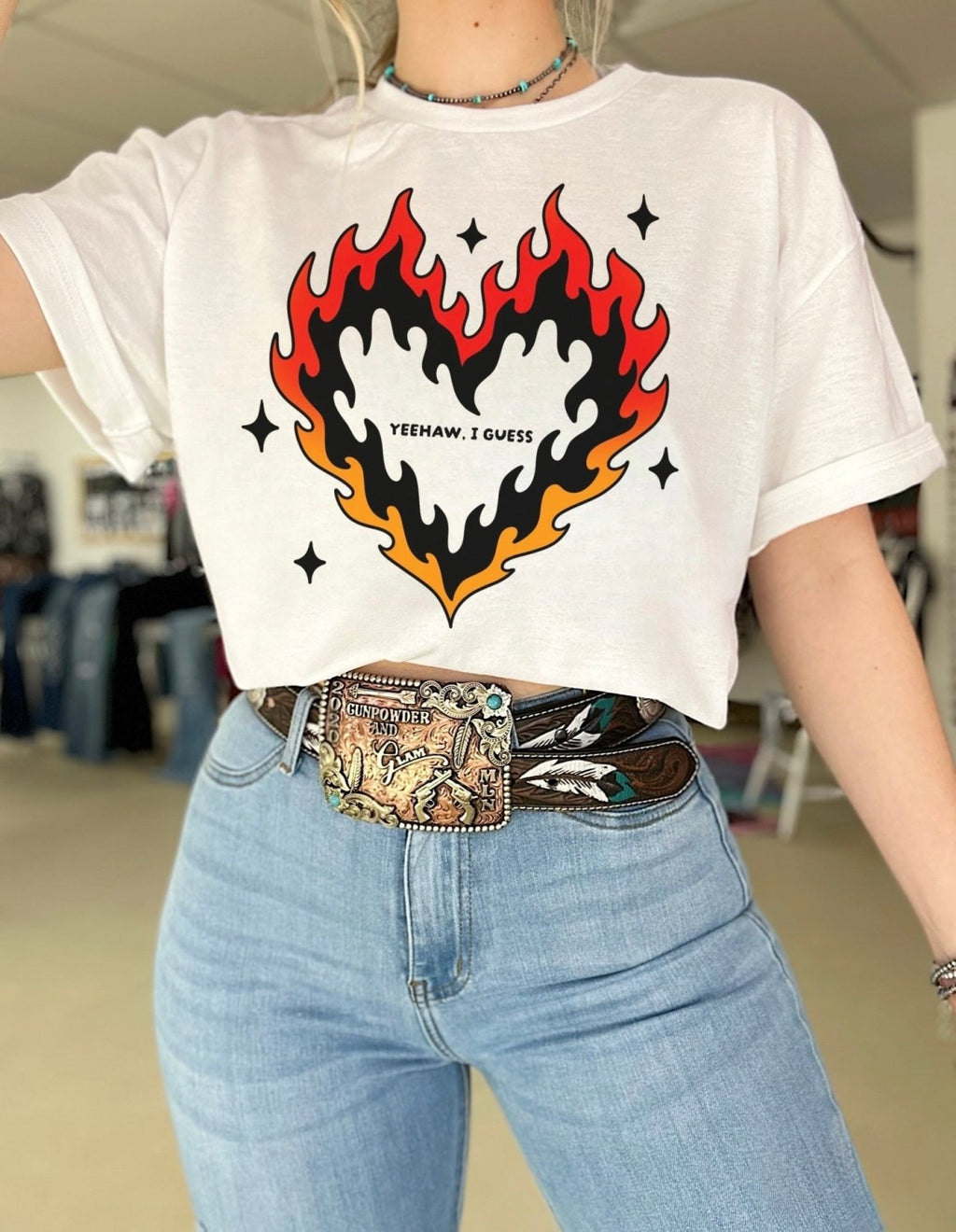 Yeehaw, I Guess TEE or CREWNECK - Poppy & Vine