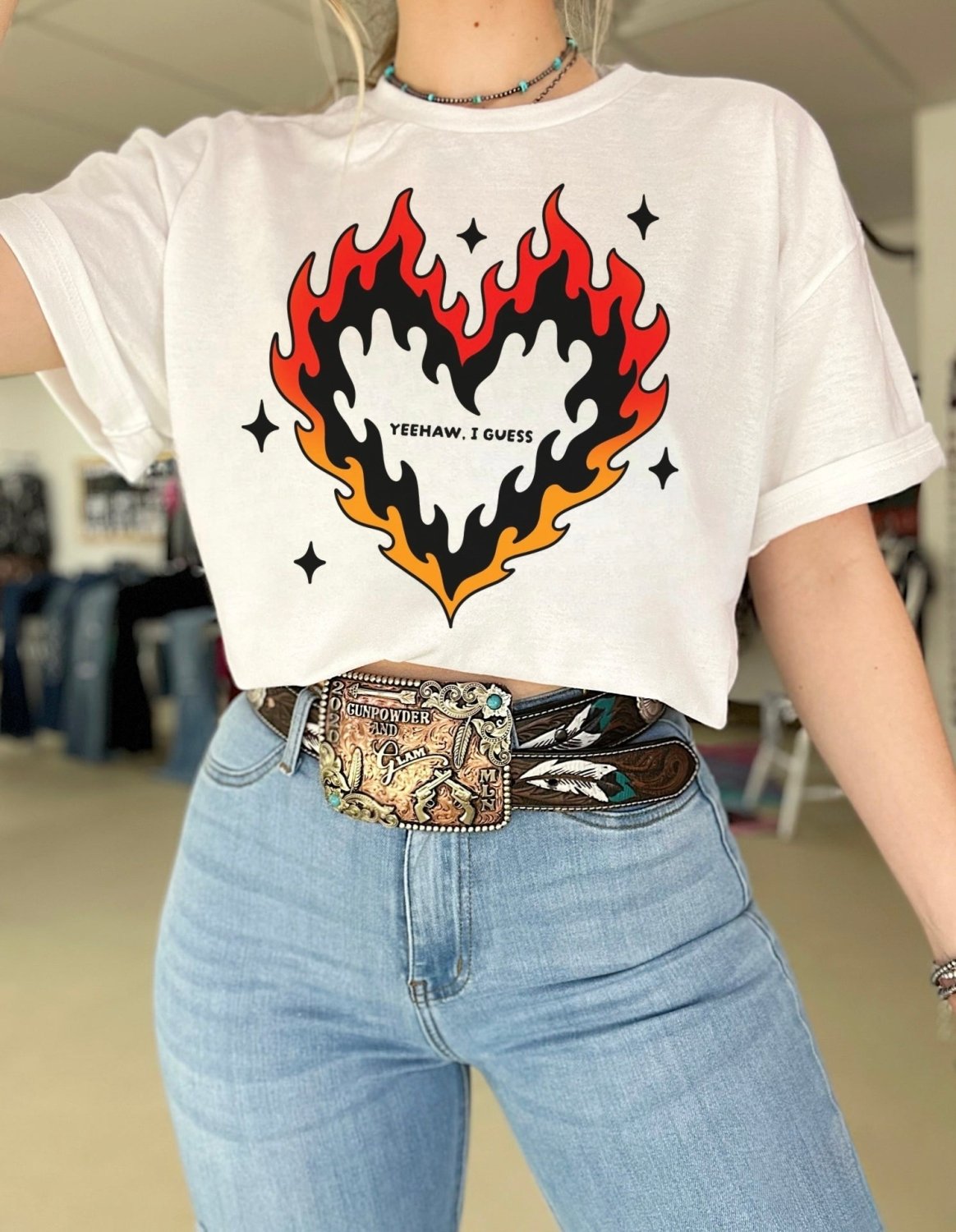 Yeehaw, I Guess TEE or CREWNECK - Poppy & Vine