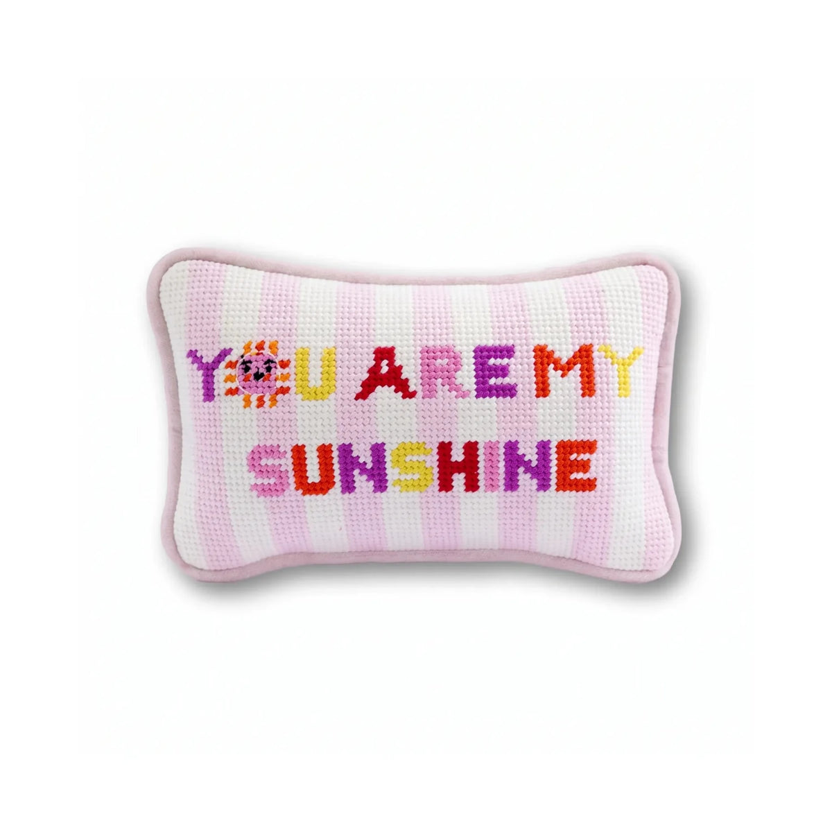 You Are My Sunshine Mini Needlepoint Pillow - Poppy & Vine