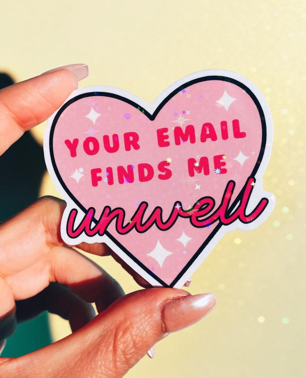 Your Email Finds Me Unwell Funny Work Humor Sticker - Poppy & Vine