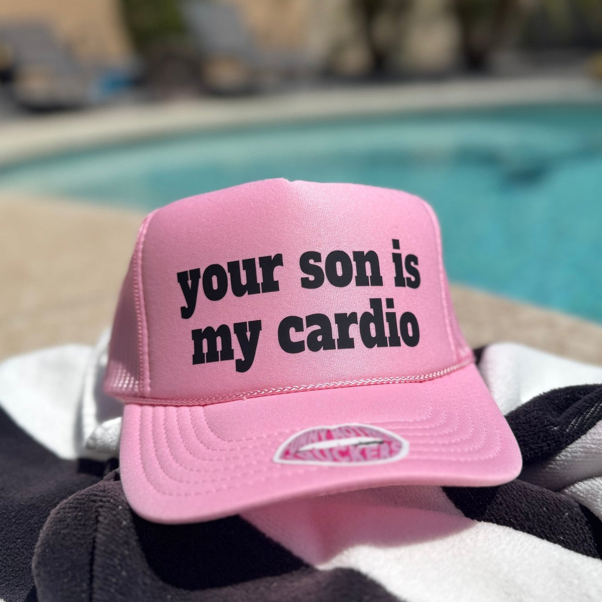 Your Son Is My Cardio Trucker Hat - Poppy & Vine