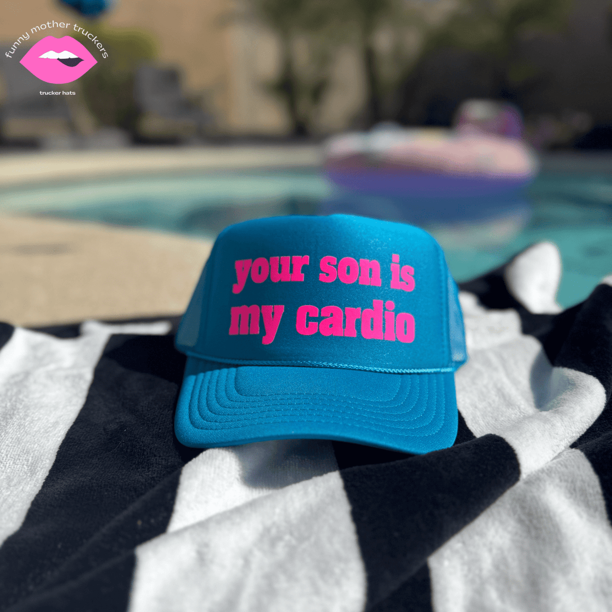 Your Son Is My Cardio Trucker Hat - Poppy & Vine