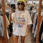 You're Doing Fine Tee Shirt - Poppy & Vine