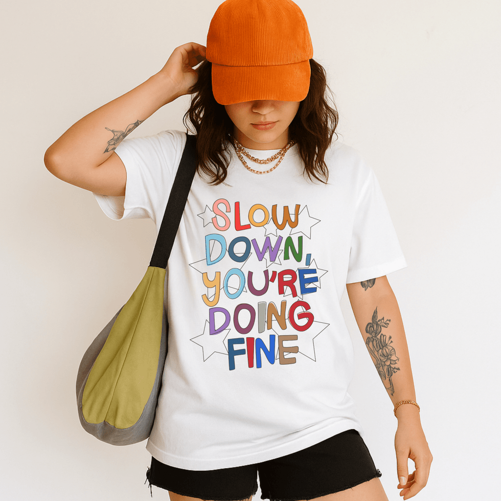 You're Doing Fine Tee Shirt - Poppy & Vine