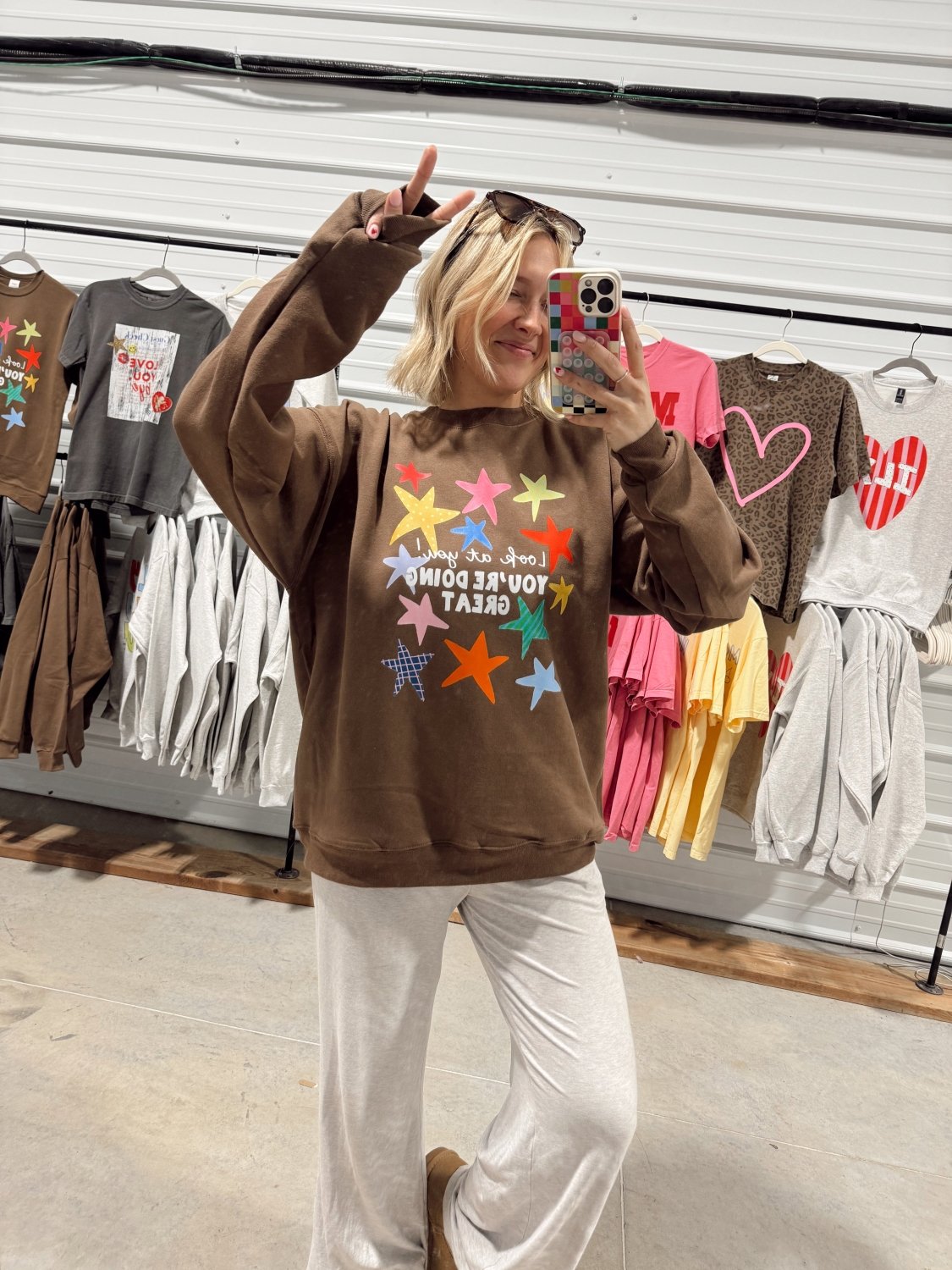 You’re Doing Great | Crewneck - Poppy & Vine