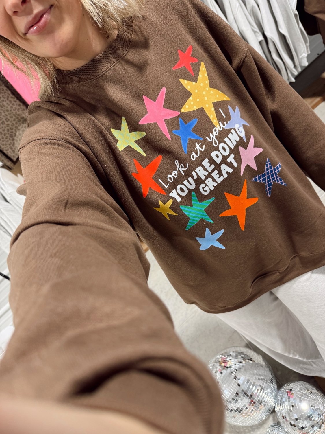You’re Doing Great | Crewneck - Poppy & Vine