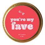 You're My Fave 4 oz. Just Because Candle Tin - Poppy & Vine
